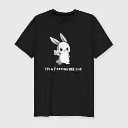 Футболка slim-fit Im f***ing delight, цвет: черный