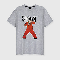 Футболка slim-fit Slipknot fan art, цвет: меланж