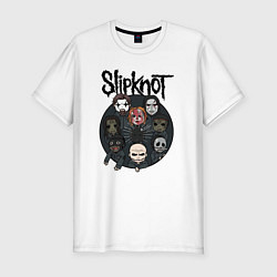 Футболка slim-fit Slipknot art fan, цвет: белый