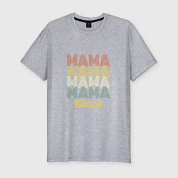 Мужская slim-футболка Mama Classic
