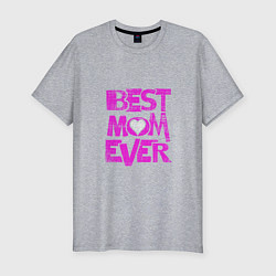 Мужская slim-футболка Лучшая на свете мама