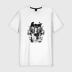 Футболка slim-fit David Bowie with the Crows, цвет: белый