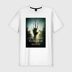 Мужская slim-футболка X Files - believe