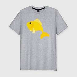 Мужская slim-футболка Золoтая рыбка