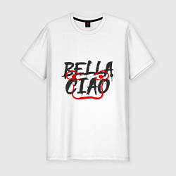 Мужская slim-футболка Bella ciao