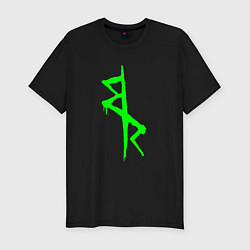 Мужская slim-футболка Logotype - Cyberpunk: Edgerunners