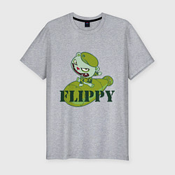Мужская slim-футболка Flippy bomb