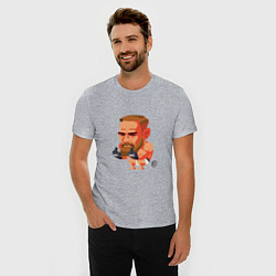 Футболка slim-fit Conor UFC, цвет: меланж — фото 2