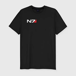 Футболка slim-fit Логотип N7, цвет: черный