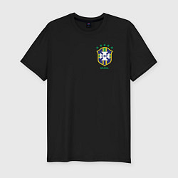 Мужская slim-футболка Сборная Бразилии