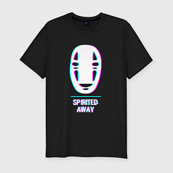 Мужская slim-футболка Символ Spirited Away в стиле glitch