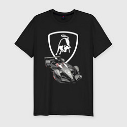 Мужская slim-футболка Lamborghini F1 - Italy