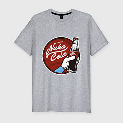 Мужская slim-футболка Nuka cola sticker