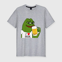 Футболка slim-fit Drink Pepe, цвет: меланж