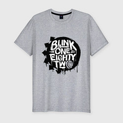 Мужская slim-футболка Blink one eighty two