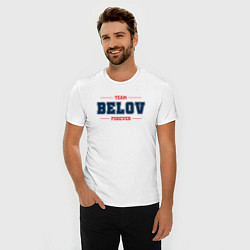 Футболка slim-fit Team Belov forever фамилия на латинице, цвет: белый — фото 2
