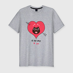 Мужская slim-футболка Ill owlways love you