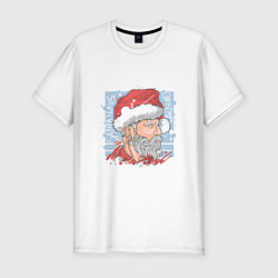 Мужская slim-футболка Claus christmas