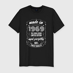 Мужская slim-футболка Made in 1969 retro old school