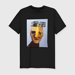 Футболка slim-fit Страшный дядька, цвет: черный