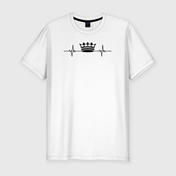 Мужская slim-футболка Корона для девушки