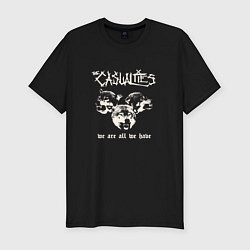 Мужская slim-футболка The casualties панк рок группа