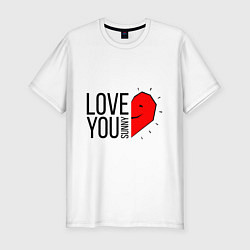 Футболка slim-fit Love you sunny, цвет: белый