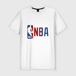 Футболка slim-fit NBA - big logo, цвет: белый