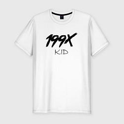 Футболка slim-fit 199X KID, цвет: белый