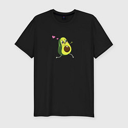 Мужская slim-футболка Мальчик авокадо
