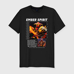 Мужская slim-футболка Ember Spirit Dota2