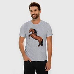 Футболка slim-fit Лузитано, цвет: меланж — фото 2