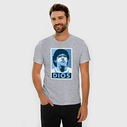 Футболка slim-fit Dios Maradona, цвет: меланж — фото 2