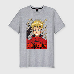 Футболка slim-fit Trigun - Vash, цвет: меланж