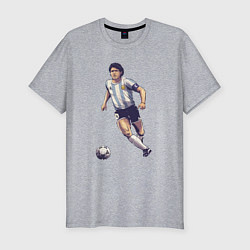 Мужская slim-футболка Maradona football
