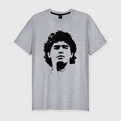 Мужская slim-футболка Face Maradona