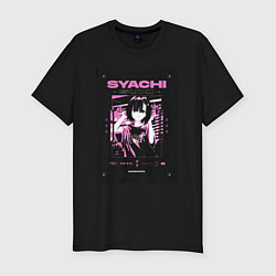 Футболка slim-fit Syachi suki slayer punk, цвет: черный