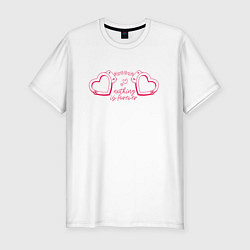 Футболка slim-fit Nothing is forever, цвет: белый