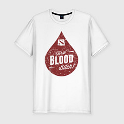 Мужская slim-футболка Dota blood