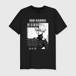 Мужская slim-футболка Кен Канеки гуль