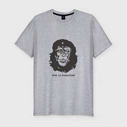 Мужская slim-футболка Viva la evolution