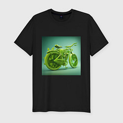 Мужская slim-футболка Зелёное движение