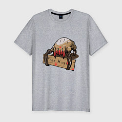 Мужская slim-футболка Hugs from crab