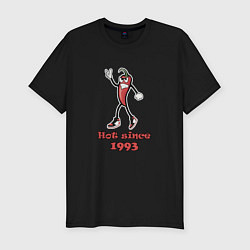 Мужская slim-футболка Hot since 1993