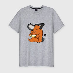 Мужская slim-футболка Пачита ест тост