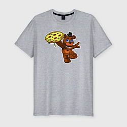 Мужская slim-футболка Фредди с пиццеей