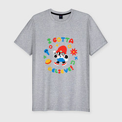 Мужская slim-футболка I gotta believe