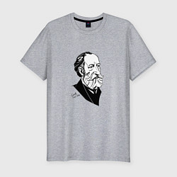 Мужская slim-футболка Камиль Сен-Санс