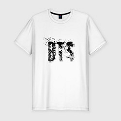 Мужская slim-футболка BTS logo