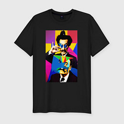 Футболка slim-fit Salvador Dali: Pop Art, цвет: черный